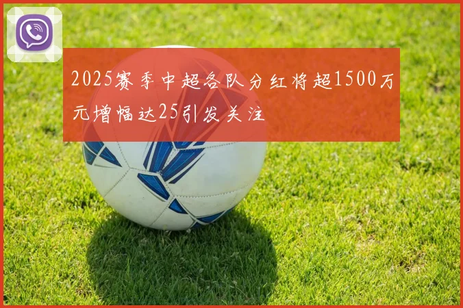 2025赛季中超各队分红将超1500万元增幅达25引发关注